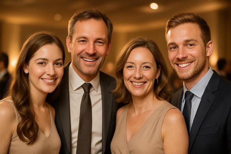 Soft wash lighting with flattering skin tones